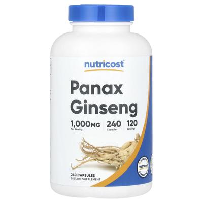 Panax Ginseng, 1,000 Mg, 240 Capsules (500 Mg Per Capsule)