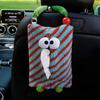 Car-mounted Tissue Box, Hanging Monster-shaped Car Seat Back Tissue Holder, Car Tissue Drawer, Interior Decoration