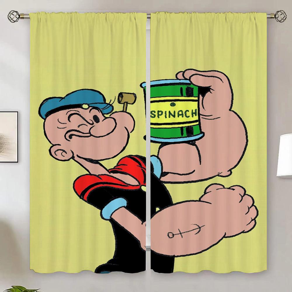 Anti-mosquito Curtains for Bedroom Popeye the Sailo Ready Curtains Cheap Things With Free Shipping for Home Kitchen Curtain Room