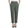 Women's Pants Summer Clothes Mother's Loose Casual Pants Stretch High-waisted Straight-leg Pants Elastic Waist Thin Trousers