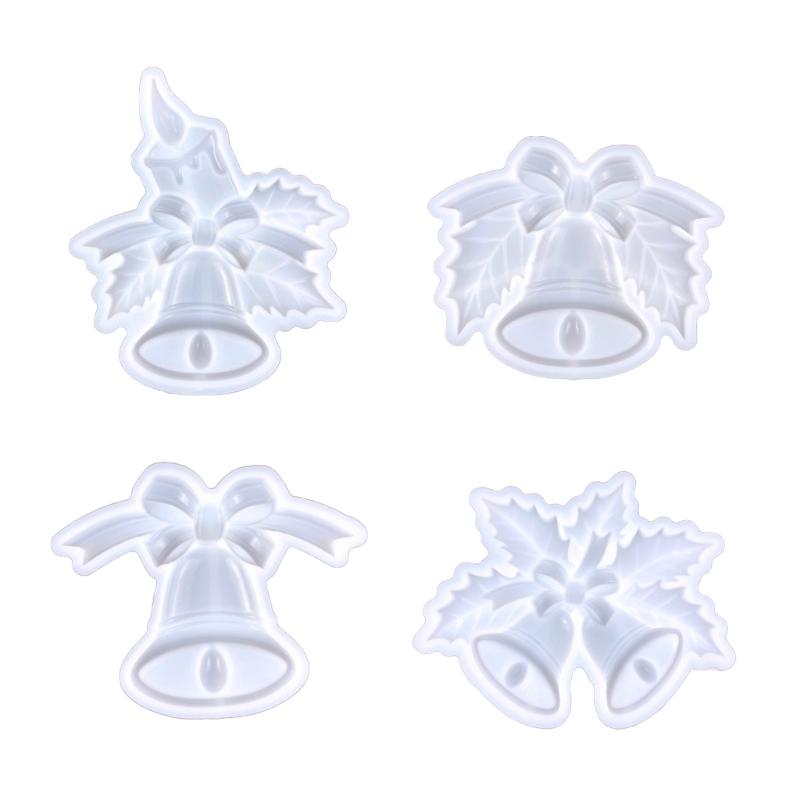 

Reusable Epoxy Resin Mold for Indoor Outdoor Decors Christmas Bell Pendant Silicone Mold DIY Home Decor Ornament Molds 1 чистый