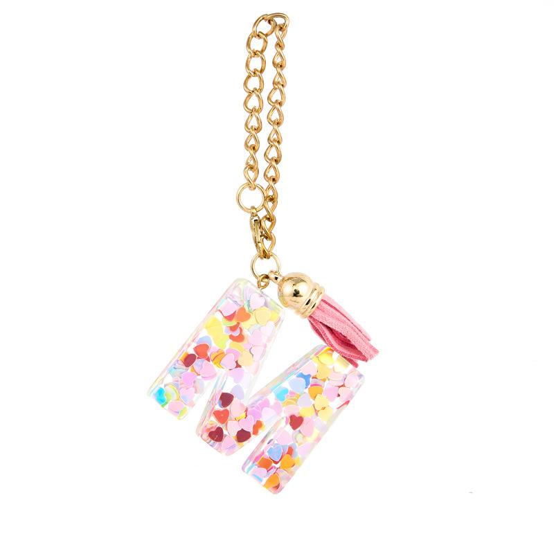 26-Buchstaben Harz Stanley Cup Kette Englischer Alphabet Schlüsselanhänger Niedlich Retro Langlebig Tasche Zubehör Praktisch Rucksack Hängender Anhänger