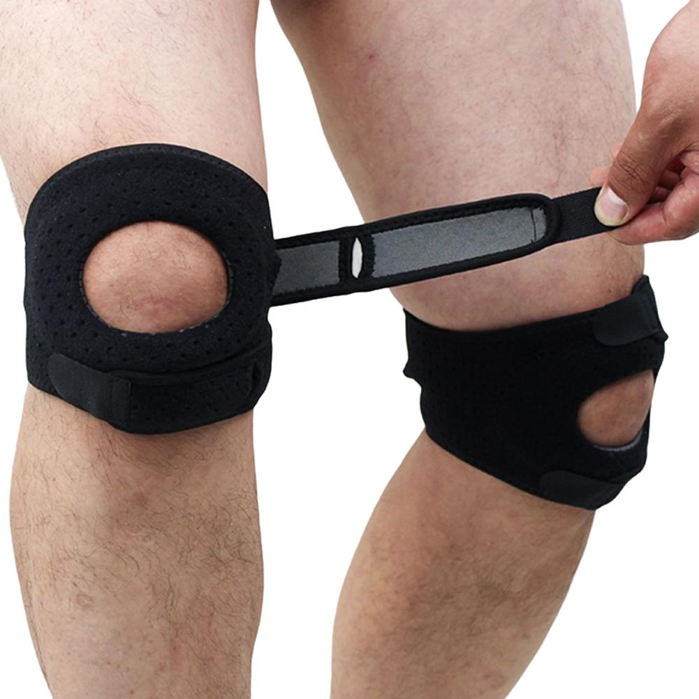 1/2Pcs Kneepad Stabilizer Fitness Knee Pads Adjustable Compression Knee Support Brace Open Patella Support Strap for Workout