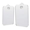 Fogless Acrylic Shaving Mirror with Suction Cup Bath Shaving Pocket Makeup Mirror for Bathroom Makeup Station