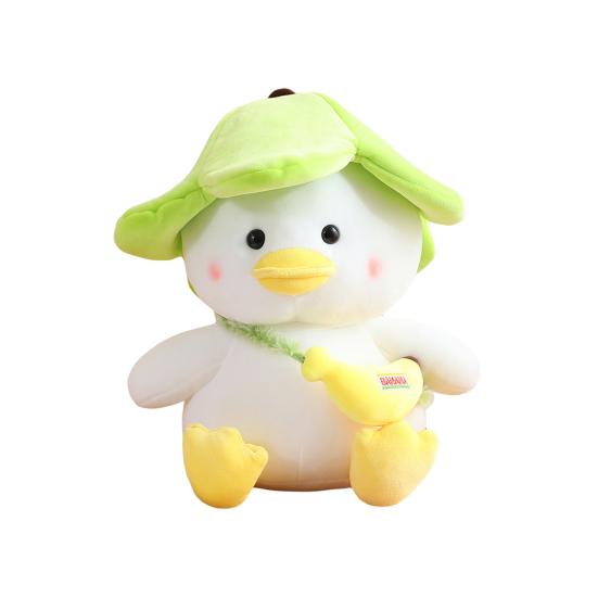 Měkká plyšová kachna plně vycpaná odnímatelný klobouk společník vycpaná kreslená zvířecí panenka domácí párty