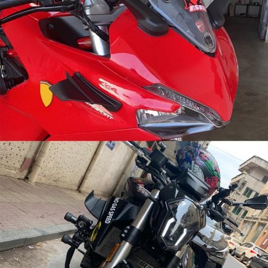 Motorcycle Modification Accessories Aerodynamic Fixed Wind Wing Kit Spoiler