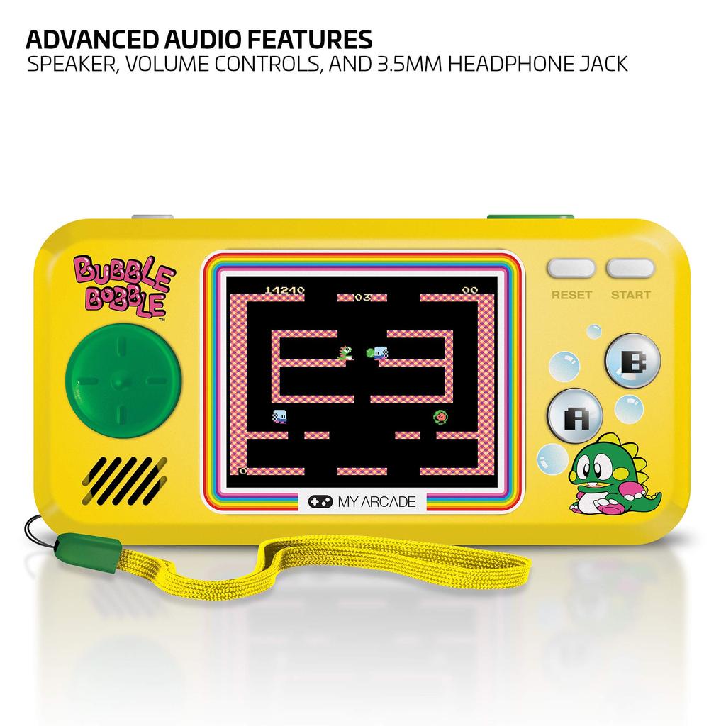 MyArcade Bubble Bobble Pocket Player Yellow & Black DGUNL-3248