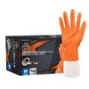 Yulong Yingke Thickened Orange Disposable Nitrile Gloves