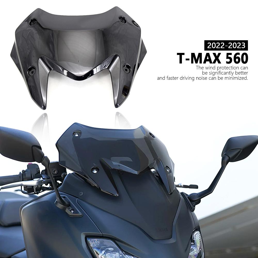 Motorcycle Windshield For YAMAHA TMAX560 T-Max T-MAX 560 TACH MAX 2022 2023 2024 Windscreen Acrylic Kit Deflector Fairing Cover