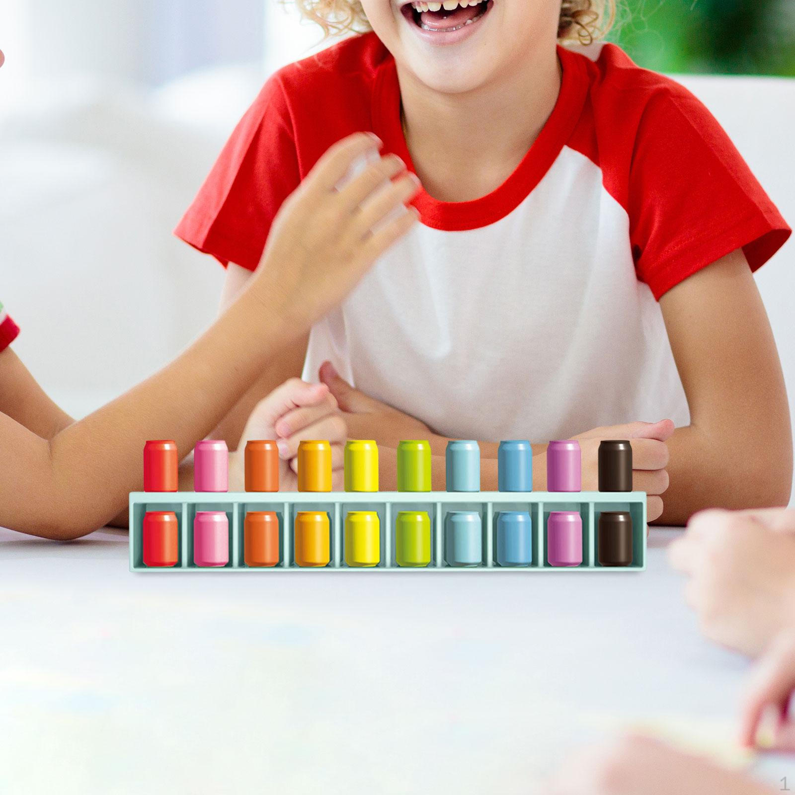 

Bottle Color Matching Game Kit Funny Cognitive Abilities Guess Educational Toys for
