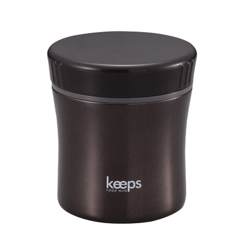 

Pearl Metal Soup Jar, 400ml, Black, Insulated, Food Mug, Keeps HB-272