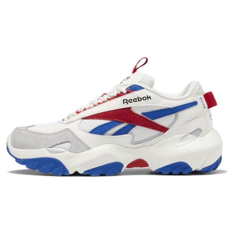 Reebok Fluffipuff Unisex White Red Blue Retro Lifestyle Sneakers HQ5926 EU 34.5