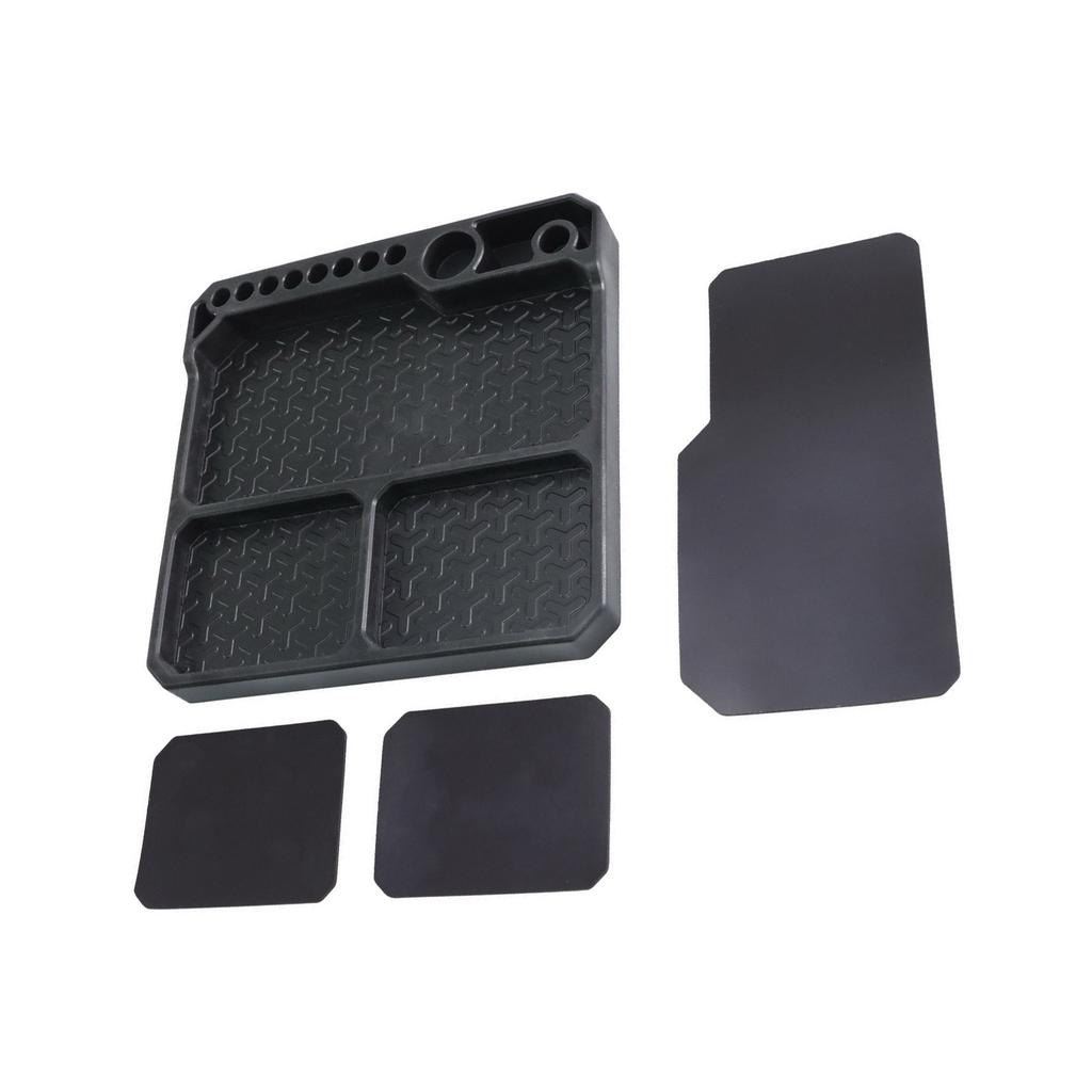 Soft Plastic Repair Storage Tray with 10 Dedicated Slots Compartments and Magnetic Surfaces for Model Assembly