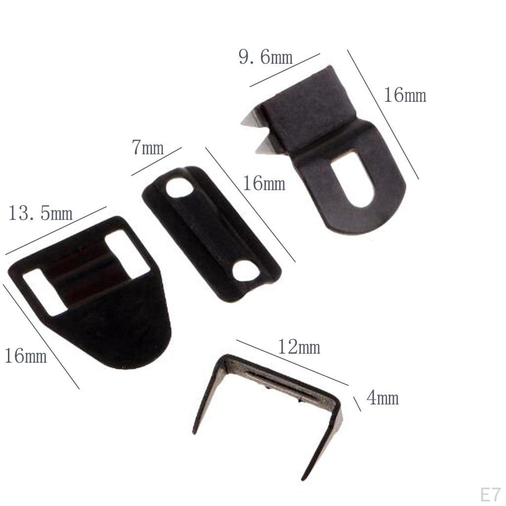 20 Set Hook And Eyes Closure Fastener For Trousers Skirt Dress