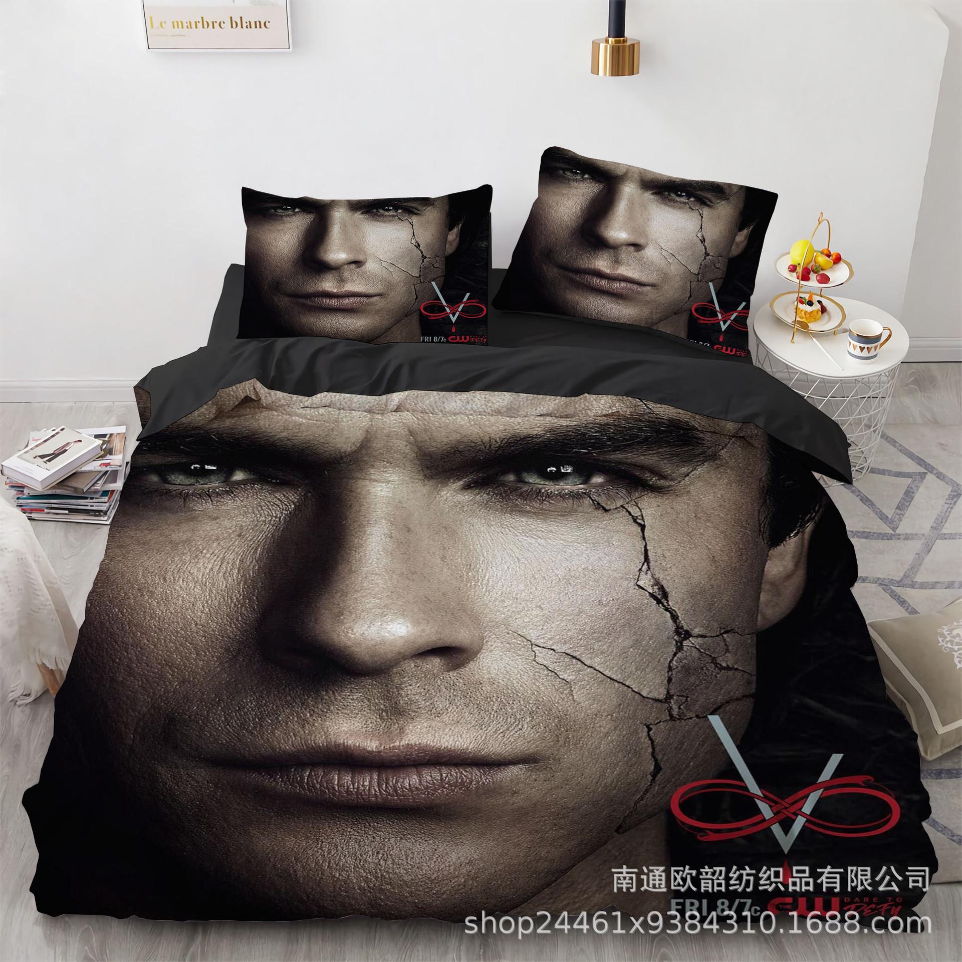 

3D Цифровая Печать Вампирское Постельное Белье Четыре Предмета Три Предмета Пододеяльник EU Twin 135x200cm