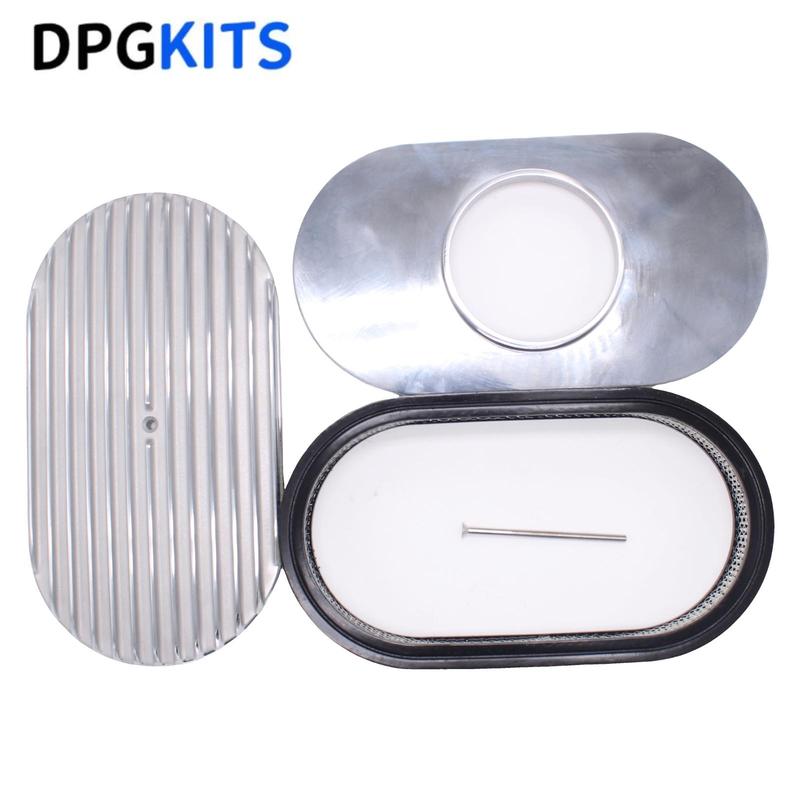 15 Full Finned Polished Aluminum Oval