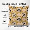 O-Orla Kiely Flower Cushion Cover Pattern Printed Pillowcase for Living Room Sofa Cushion Cover & Bedroom Decor