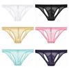 See-through Back Hole Briefs U Convex V Thongs Fashion Men's Pouch Shorts  Male