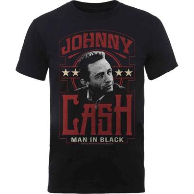 Rockoff Trade Herren Johnny Cash Man in Black T-Shirt Groß