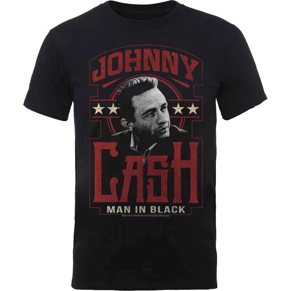 Rockoff Trade Men s Johnny Cash Man in Black T - Shirt Large S