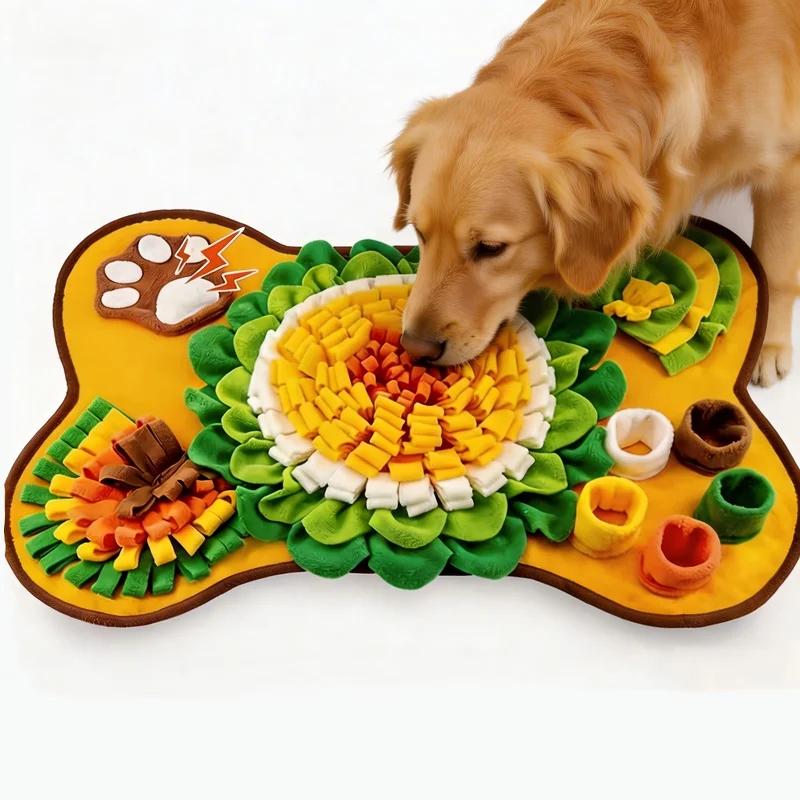 Pet Dog Snuffle Mat Interactive Sniffing Training Pad Slow Feeder Food Dispenser Stress Relief Toy