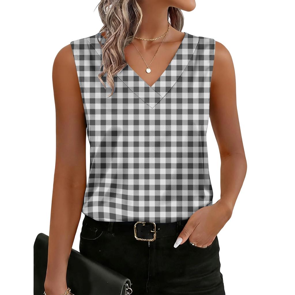 Women's Fashionable Casual Retro Striped Print Tank Top