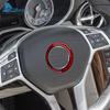 Real Soft Carbon Fiber Trim Car Steering Wheel Center Panel Sticker For Mercedes Benz SLK R172 2011 2012 2013 2014 2015 2016