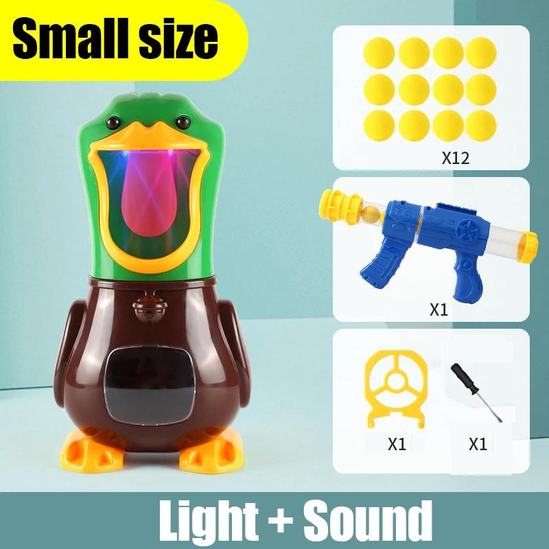 Non-Toxic Shooting Duck Toys Air-Powered Gun Soft Bullet Ball Scoring Battle Games Funny Gun Toy Parent-Child Interactive Toy Kids Gifts
