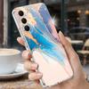 Custodia Marmo Arenaria Per Samsung S26 Ultra S25 FE S24 S23 S22 Plus S21 A15 A25 A35 A55 A16 A26 A36 A56 A17 A37 A57 5G Cover Morbida Trasparente in TPU