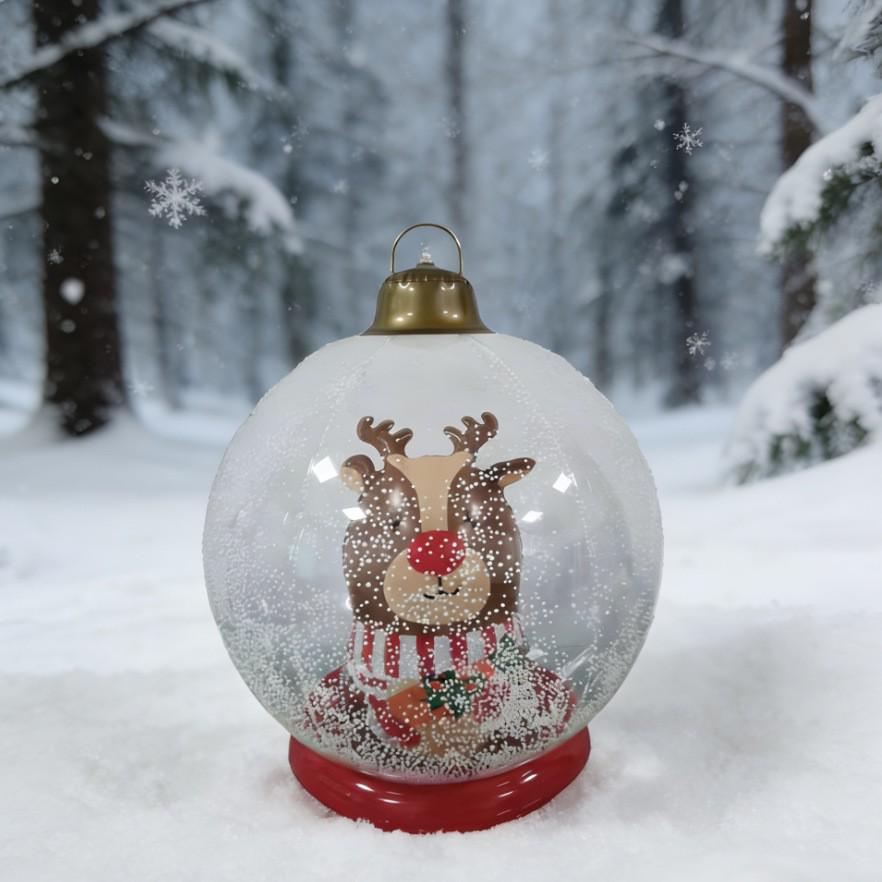 Inflatable Christmas Cartoon PVC Ball for Outdoor Holiday Decor