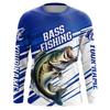 Men's 3D Bass Fishing Long Sleeve T-Shirt Moisturizing Core Sports