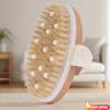 Wet Dry Skin Body Brush Natural Pig Bristles Dry Skin Exfoliating Body Massage Cleaning SPA Tool For Cellulite Lymphatic Drainag