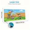 Ed, Edd n Eddy Color Mouse Pad Large Gaming Table Cushion Non-slip Laptop Tablet Big Mousepad XXL Mat Mini PC Playmat With Lock edge
