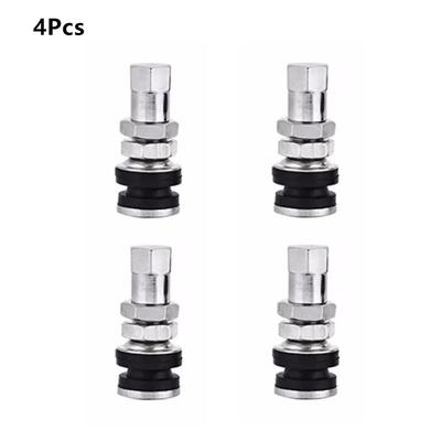 4Pcs TR161 Car Bolt In Tyre Valve Tire Metal Tubeless Clamp In Wheel Rim Rubber