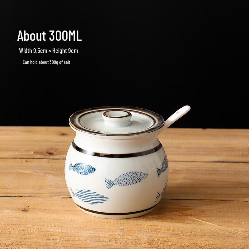 Ruhan Hand-Painted Ceramic Storage Jar