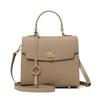 New Solid Color Fashion Business Lychee Pattern Lock Buckle Commuter Retro Versatile Shoulder Bag Handbag