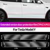 For Tesla Model 3 Model Y Car Rear Door Triangle Pre-cut Anti-Scratch Protective Film Refit Accessories TPU Transparent Sticker