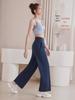 Plus Size High Waist Yoga Pants - Women's Quick Dry, Loose Wide Leg Fitness Long Pants
