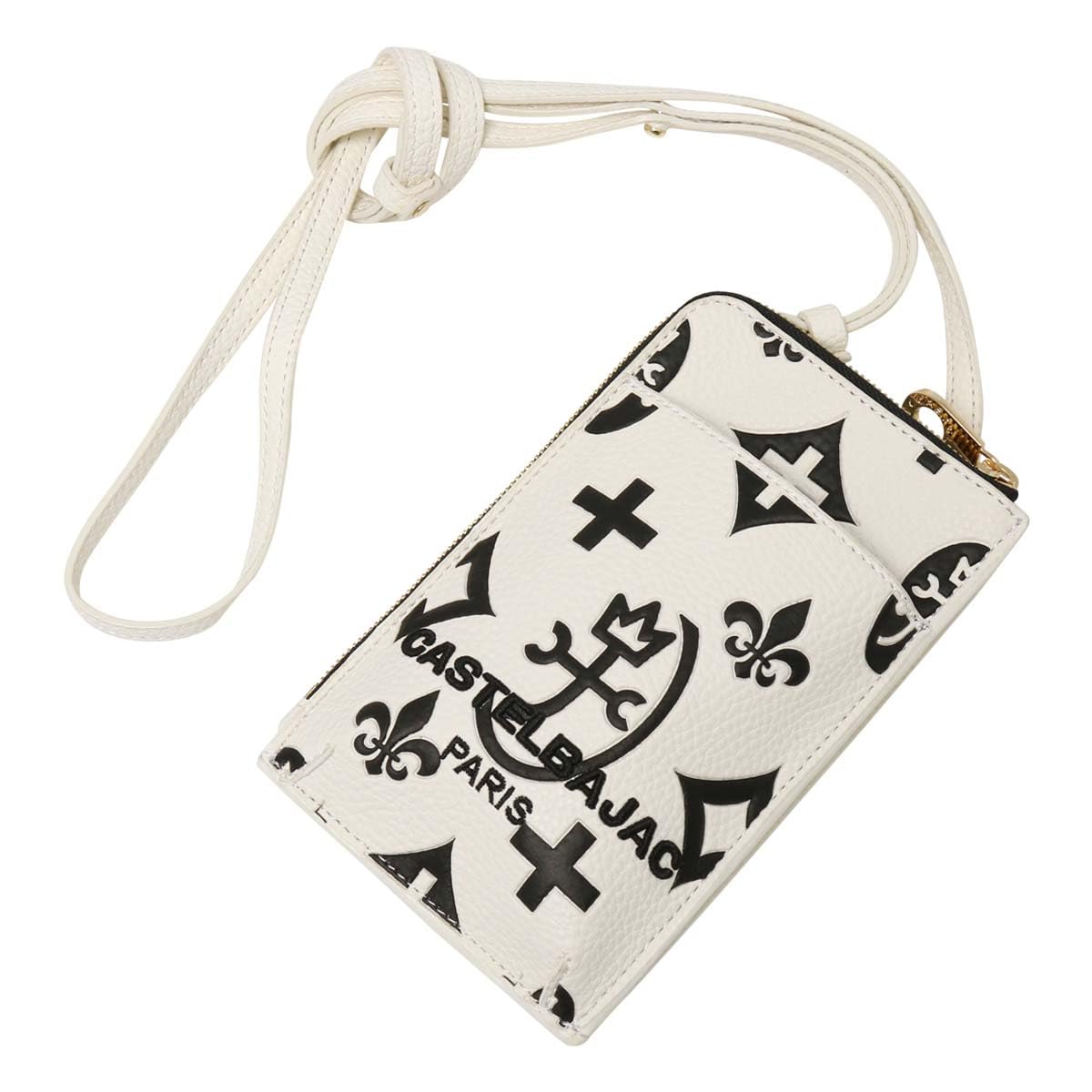 

Smartphone Shoulder Mini Shoulder 068134 White [Castelbajac] Bag, Water-Repellent, Bag, Women s, [31] білий