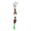Lace Bowknot Heart Charm Keyring Bowtie Bag Pendant Colorful Beaded Keychain Stylish Bag Accessory for Fashionistas