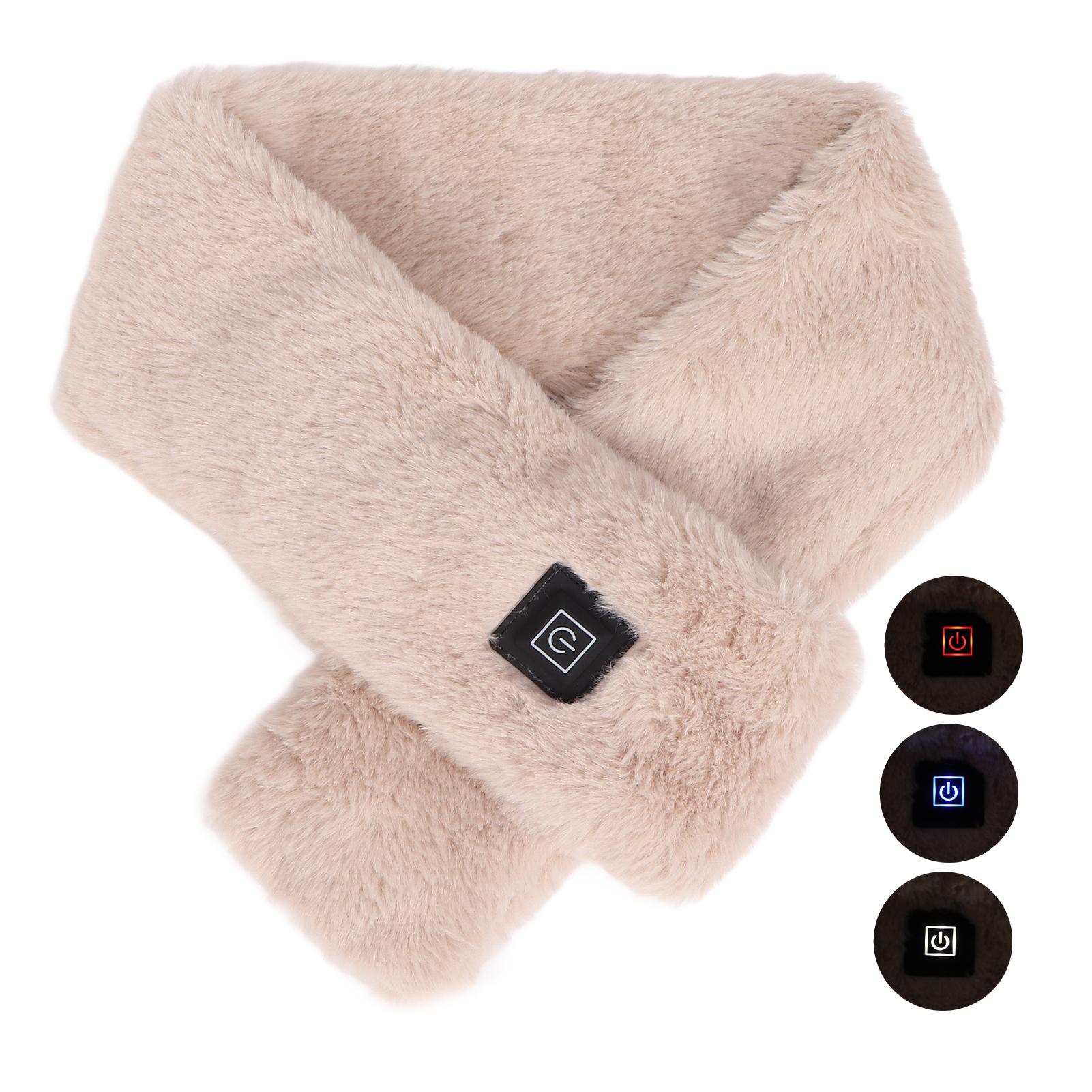

Electric Heated Scarf Winter Indoor Outdoor 3 Gears Temperature Adjustable Heating Neck Wrap for