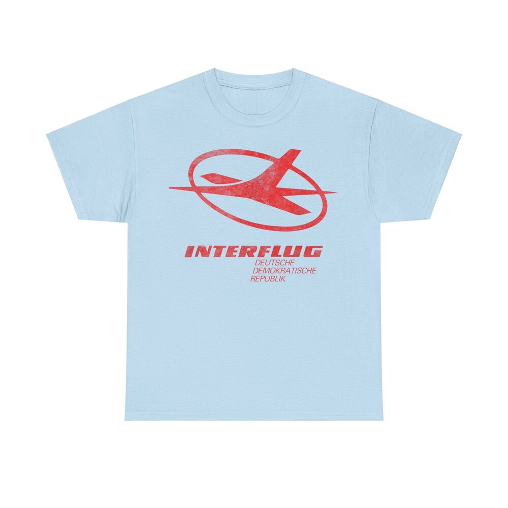 German Interflug Airlines Retro Nostalgic T-shirt Unisex T-Shirt L