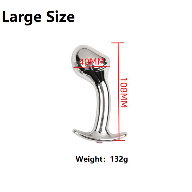 Anal Beads Butt Plug Set Fake Dildo Metal Anal Plug Wearable Insert Sex Toy For Male Female