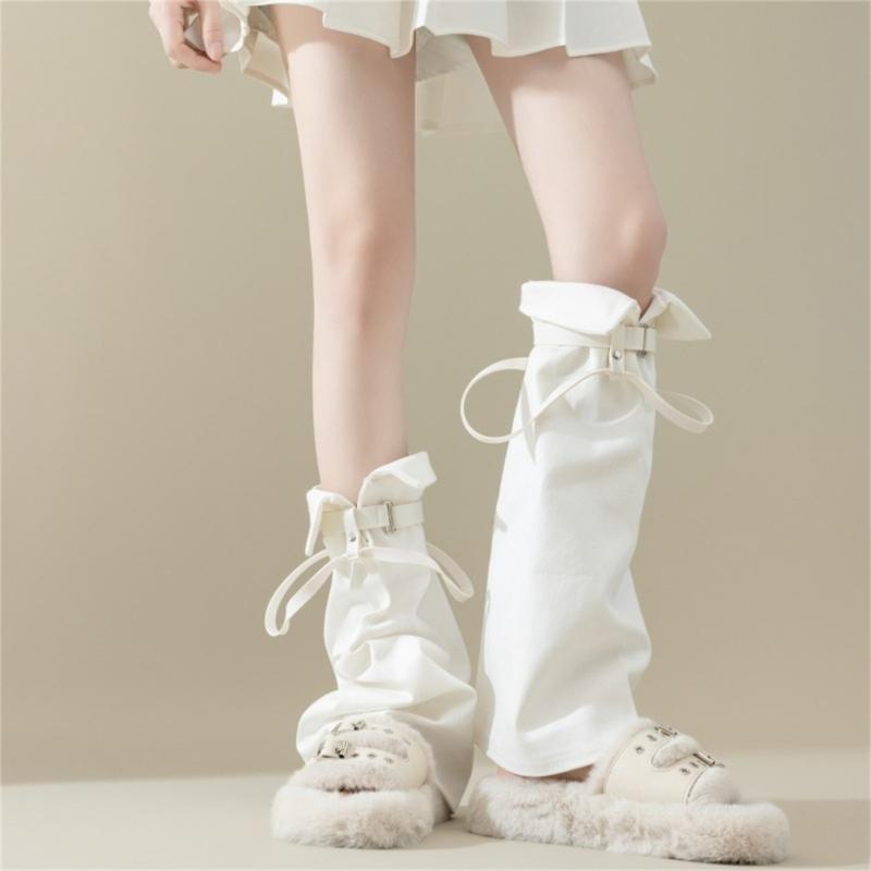 Subkultur Beinstulpen für Damen Mädchen Y2K Beinstulpen Süße Coole Lange Socken Gothic Harajuku Beinwärmer Kniehohe Socken