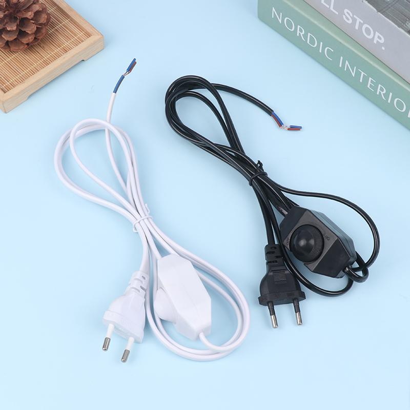 220V Electricity Wire 1.8M Extension Cord With Dimmer EU Plug Control Switch Power Cable Cord EU Plug For Table Lamp 3