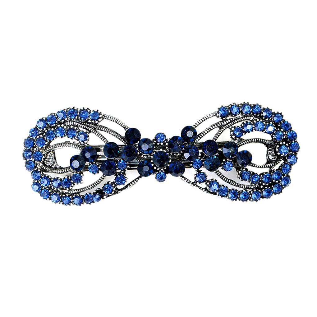 

Girls Bowknot Headwears Bridal Wedding Hair Clip Women Spring Hairpin Rhinestone Barrette