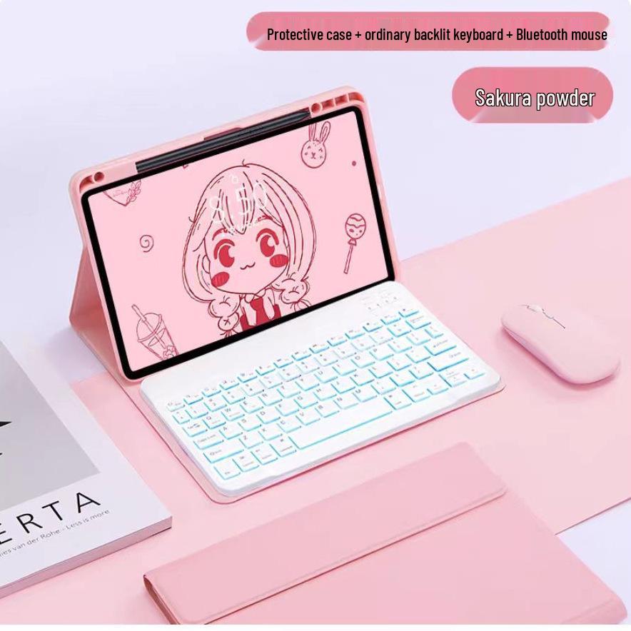 Redmi Pad Pro 12.1 Wireless Bluetooth Keyboard Protective Case with Spanish Language Support