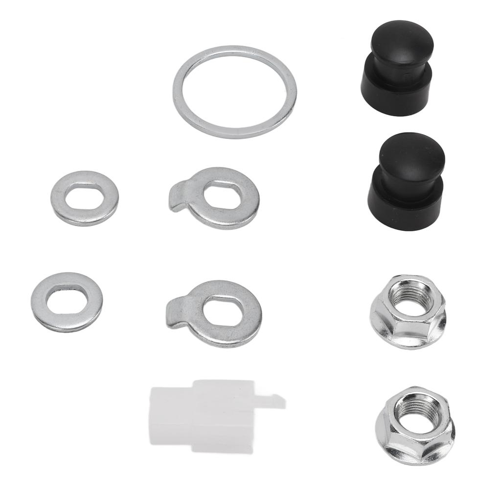 Steel Bicycle Hub Motor Nuts Washer Kit with 12mm Shaft for Universal Bike Component