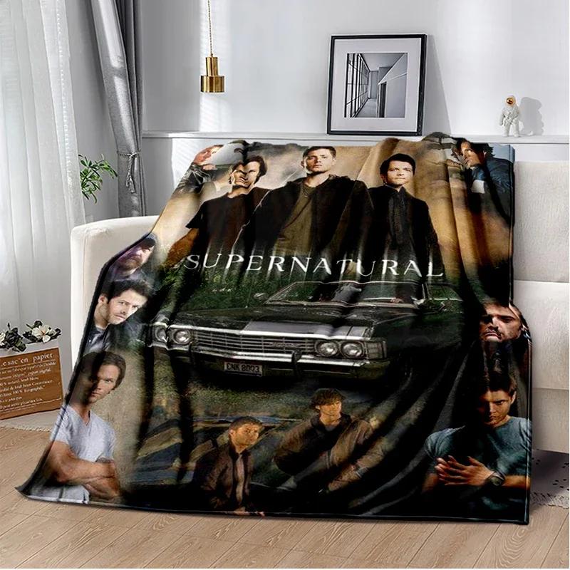Supernatural join the hunt Throws Blanket Sofa Hiking Picnic Super Soft Quilt Fashion Bed Thermal Flannel Blanket birthday gift