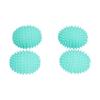 4PCS Oval Clothes Washing Ball Reusable Laundry Washing Drying Fabric Softener Ball Mint Green